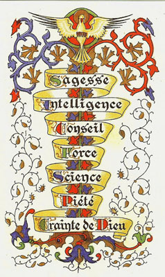 7 dons du Saint Esprit