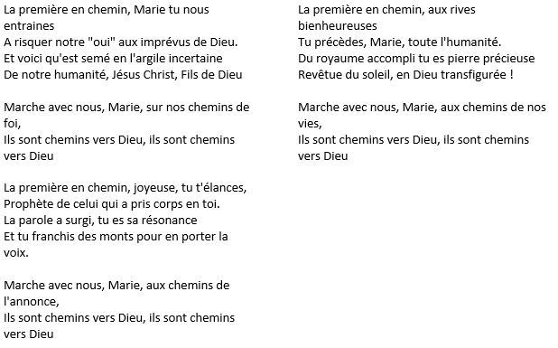 Parole chant 1