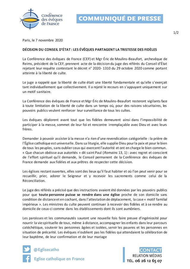 2020 11 07 CP Decision du Conseil dEtat VDEF