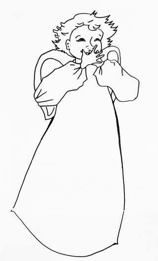 coloriage ange riant reduit