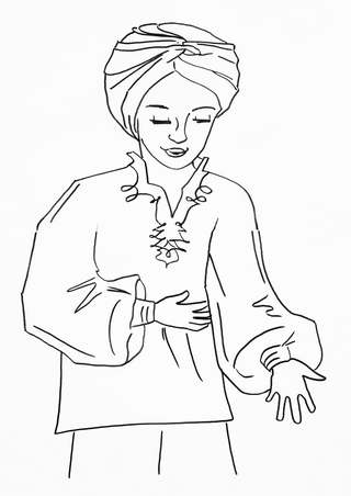 coloriage serviteur reduit