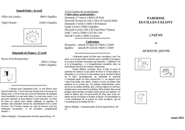 Tract careme 2022